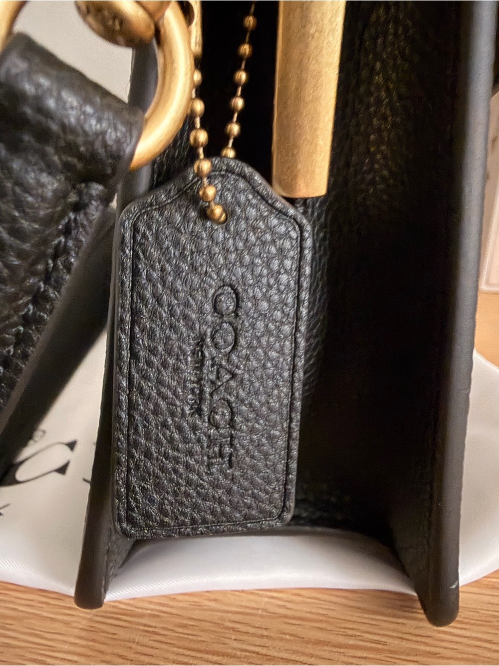Coach Tabby 26- Black with Gold Hardware - Picture 6 of 11